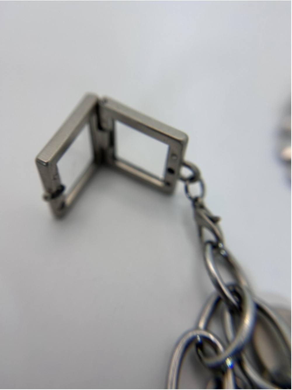 Stampin Up Bracelet Silver Tone Beaded Chain Charm Love Toggle Womens Jewelry - Picture 5 of 7